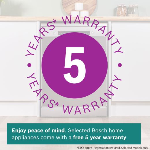 Bosch Series 4 Standard Dishwasher - Silver Inox - Warranty
